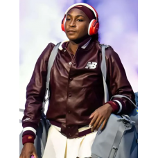 US Open 2025 Coco Gauff Leather Jacket